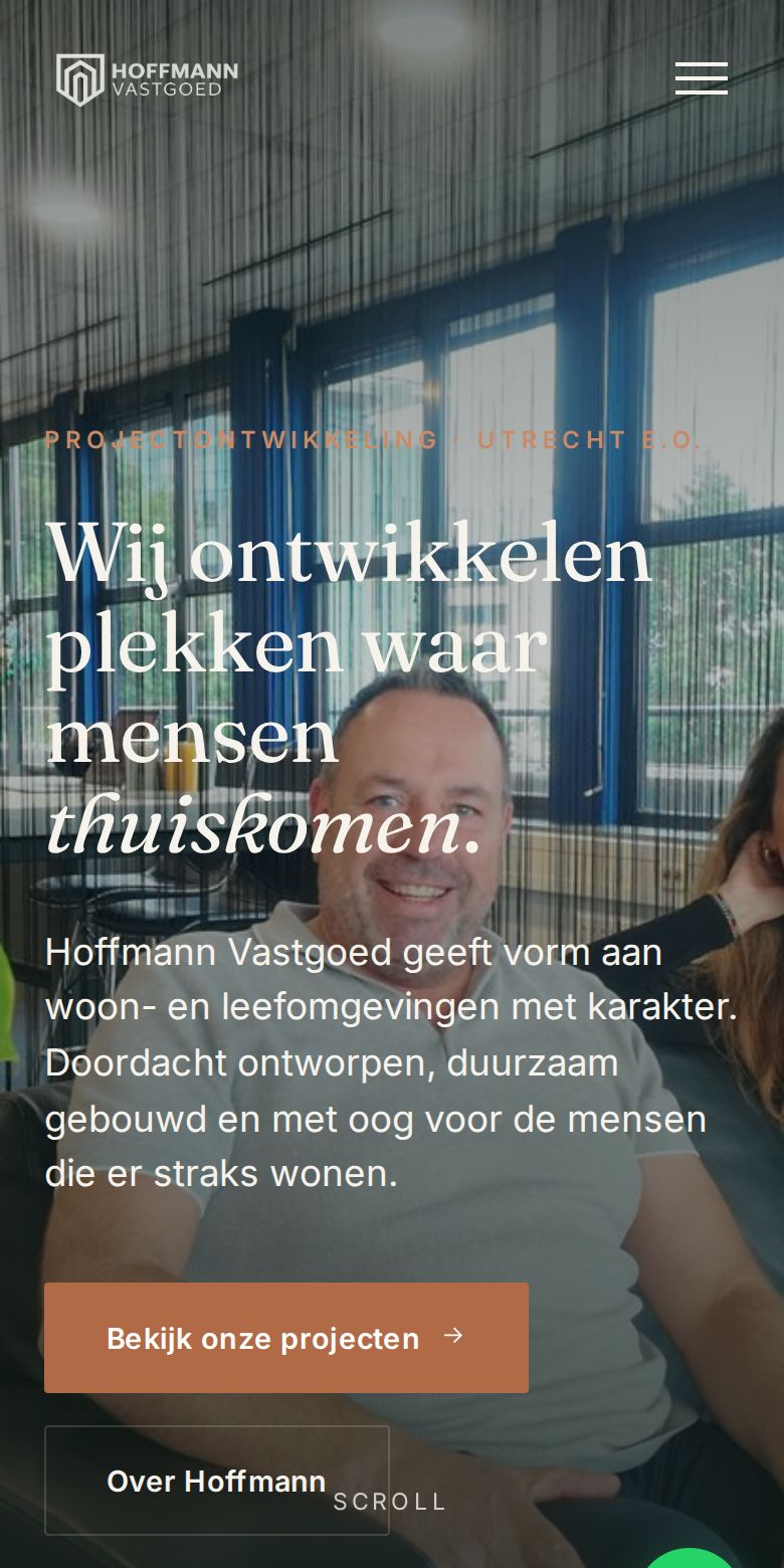 Hoffmann Vastgoed op mobiel